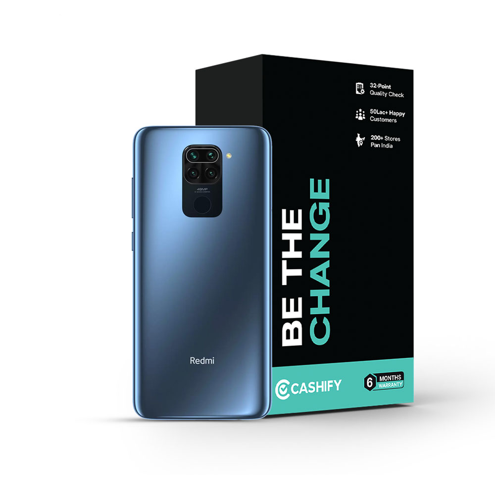 Xiaomi Redmi Note Refurbished,Cashify Warranty, Fair, GB 128 GB,  Midnight Grey