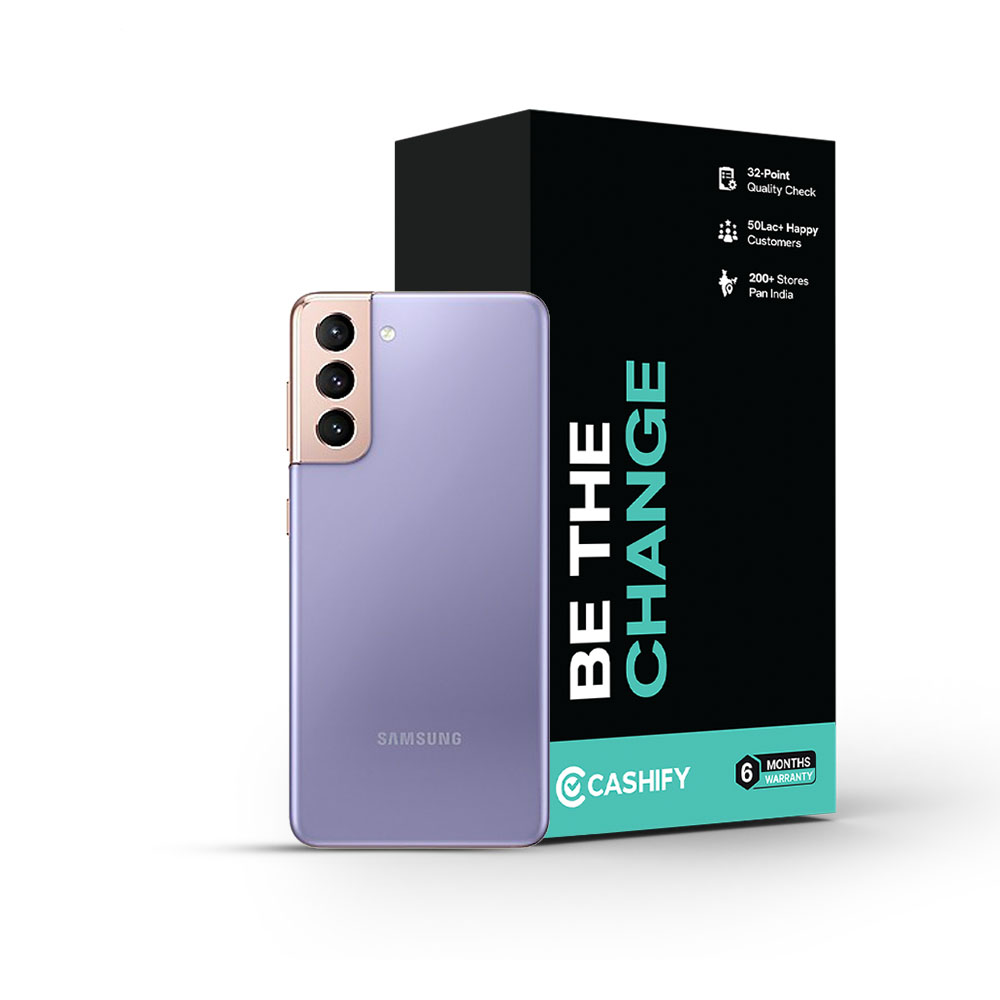 Samsung Galaxy S21 5G Refurbished,Cashify Warranty, Fair, 8GB 256 GB,  Phantom Violet