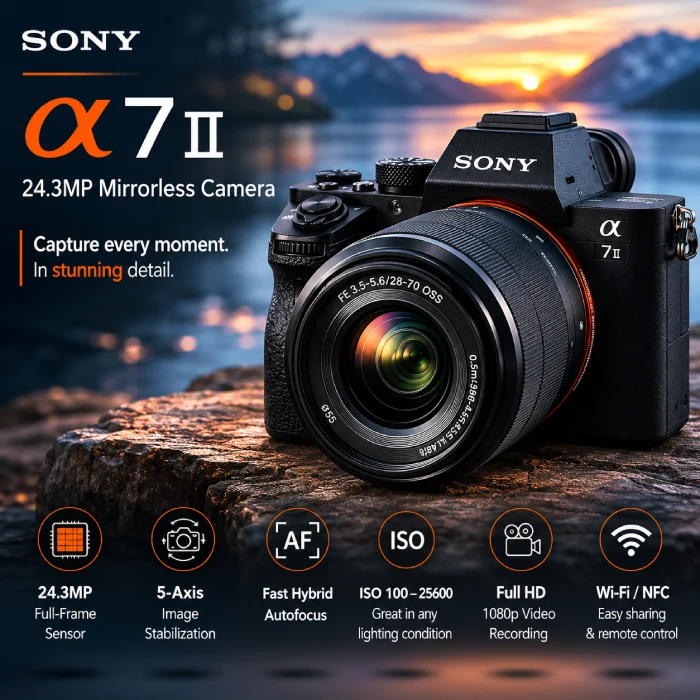 Certified Refurbished Sony Alpha A7 II Mirrorless | 6-Month