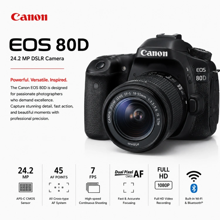Certified Refurbished Canon 80D | 6-Month Warranty | Cashify