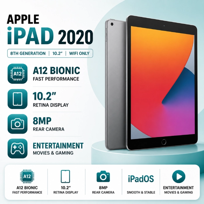 Certified Refurbished iPad 10.2 32 GB Wifi Only (2020) | 6-Month