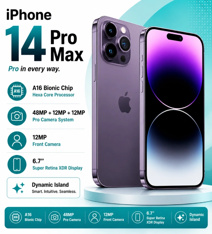 Certified Refurbished Apple iPhone 14 Pro Max | 6-Month Warranty