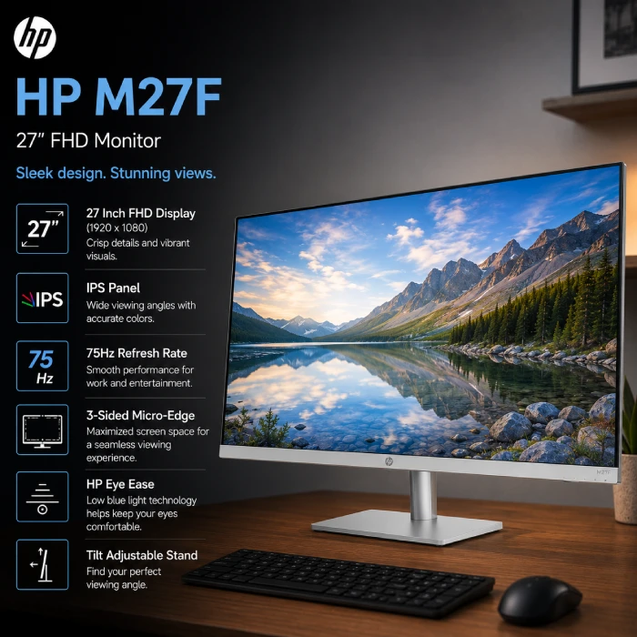 Buy Openbox HP M27F IPS 75 Hz FHD Monitor Online in India at